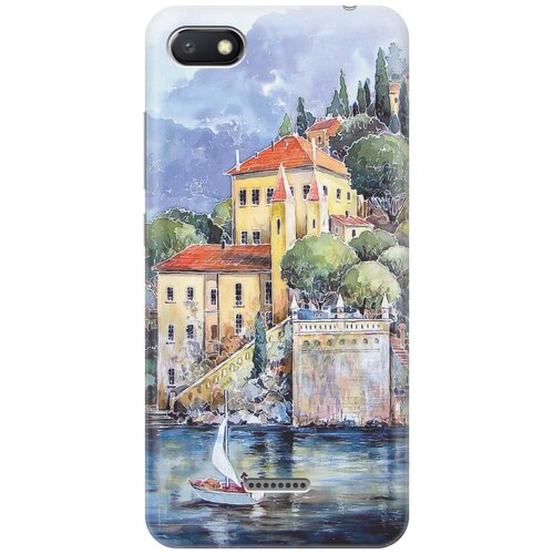 фото Gosso ультратонкий силиконовый чехол-накладка для xiaomi redmi 6a с принтом "город у моря"