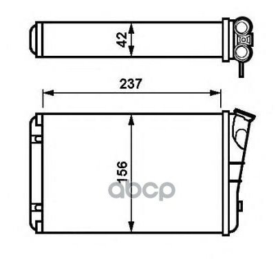 Радиатор Отопителя Opel Omega B (25 26 27) 2.0 Bj 199403-199909 NRF арт. 54238