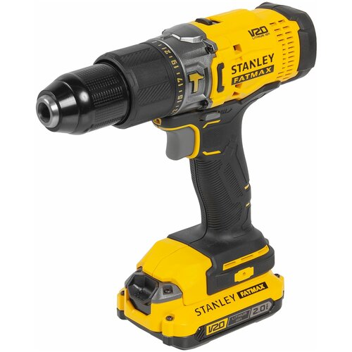 Дрель-шуруповерт аккумуляторная ударная Stanley Fatmax SCD718D2K, 18 В Li-ion 2х2 Ач