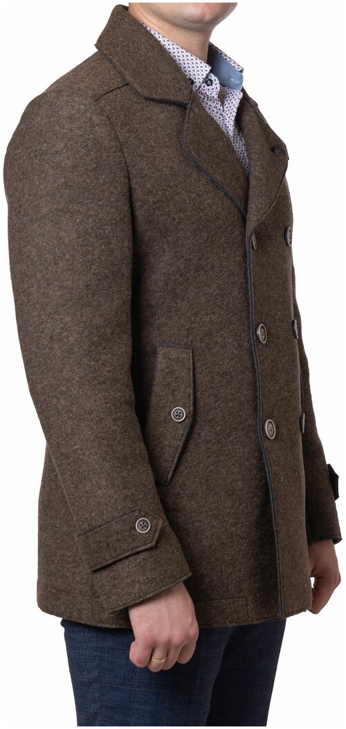 Пальто Formenti, размер 56 3XL, коричневый