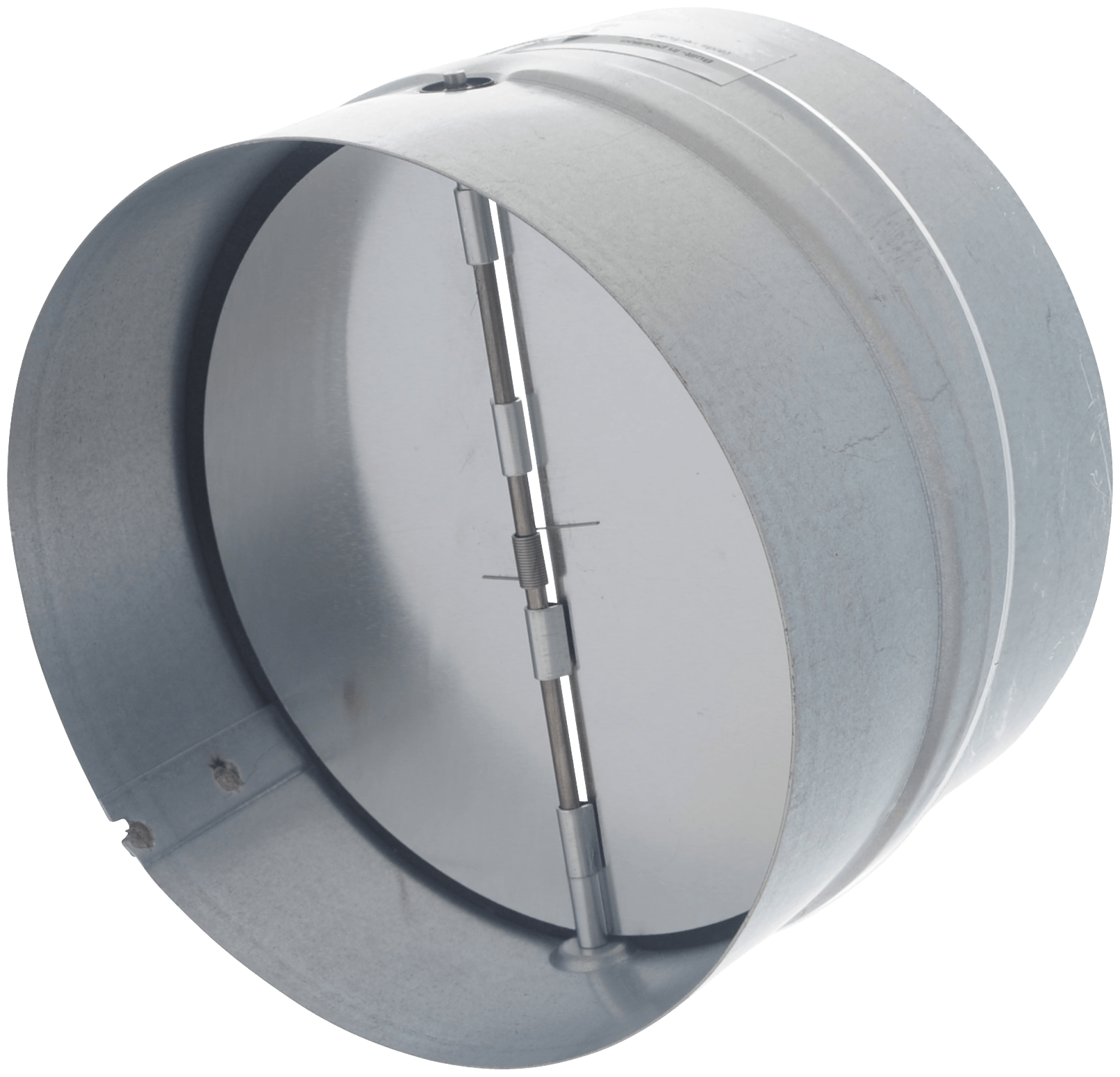 Обратный клапан для вентиляции BDS 315 мм из оцинкованной стали для круглых каналов производства DEC International (Нидерланды)