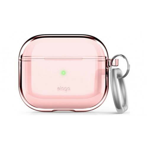 фото Чехол с карабином elago clear hang для airpods 3 (2021), цвет розовый (eap3cl- hang- lpk)