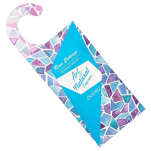 Сухой ароматизатор, саше, сухие духи для одежды Океан, с крючком, 15 гр, 8х21 см