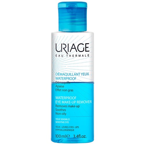 Купить Uriage средство для снятия водостойкого макияжа с глаз Waterproof Eye Make-Up Remover, 100 мл