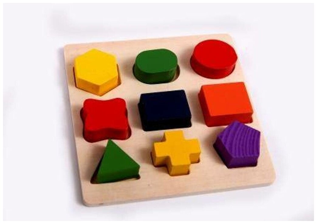 Деревянная игрушка - сортер "Учим формы и цвета"