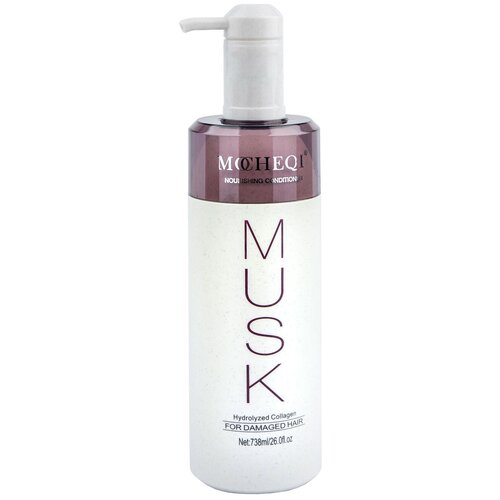 Питательный кондиционер MOCHEQI MUSK c гидролизованным колагеном и ферментированным экстрактом зародышей риса, 518 мл