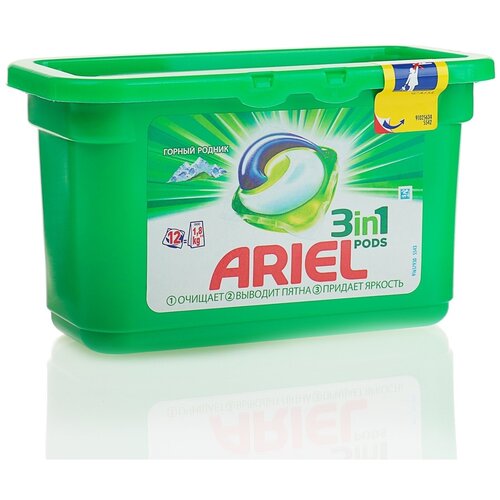 Капсулы для стирки Ariel Professional Горный родник, 3 × 42 шт.