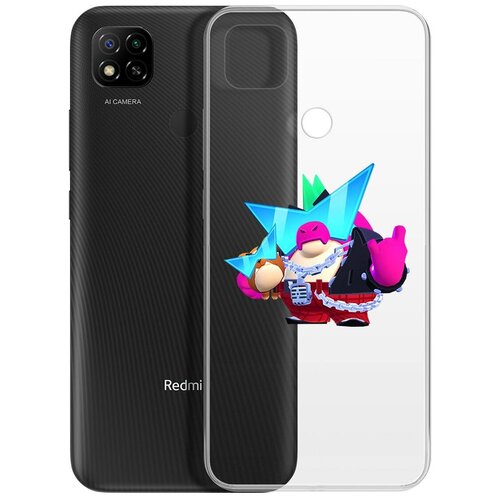 Чехол-накладка Clear Case Brawl Stars-Плохиш Базз для Xiaomi Redmi 9C чехол накладка clear case brawl stars ворон для xiaomi redmi 9c