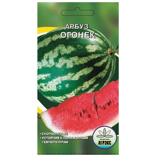 Семена Арбуз Огонек, 10 шт. (2 шт) семена арбуз огонек 15 шт цветная упаковка поиск