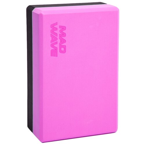 Блок для йоги Mad Wave Yoga Block DUO - Розовый, 23*15*8 cm