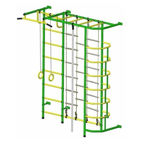 фото Детский спортивный комплекс пионер с5л зелёно/жёлтый