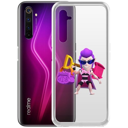 фото Чехол-накладка clear case brawl stars-пляжный мортис для realme 6 pro krutoff group