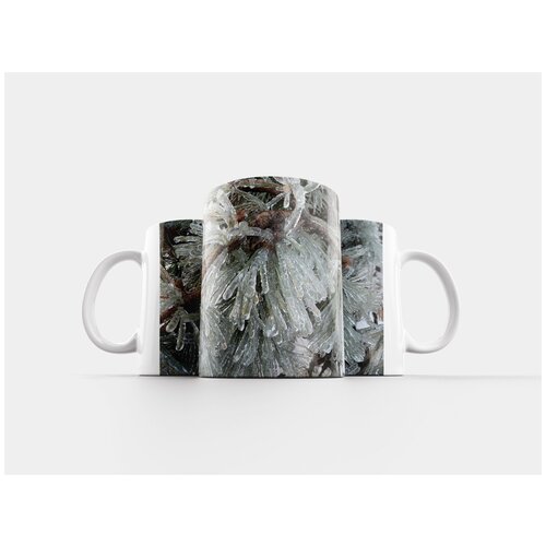 фото Кружка "зимняя страна чудес, сосны, лед" 320 мл lotsprints