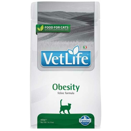 Farmina VET LIFE Feline Obesity диета для кошек сухой, 400 г