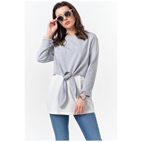 Туника женская FLY трикотаж серый 46р.