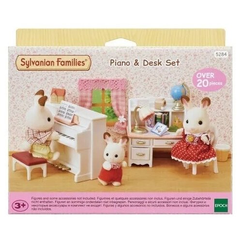 фото Детский игровой набор "рабочий стол и пианино sylvanian families