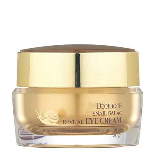 Крем для кожи вокруг глаз антивозрастной с муцином улитки SNAIL GALAC REVITAL EYE CREAM 30г, DEOPROCE, 8809410030377