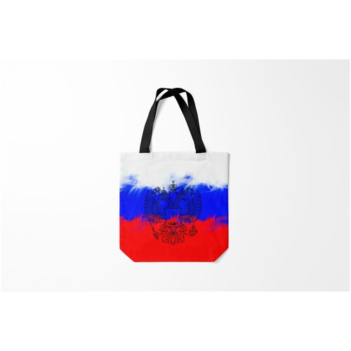 фото Сумка-шоппер / 40х40 см / патриотичные / флаг россии россия. burnettie