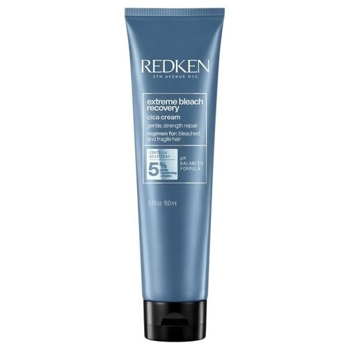 несмываемый крем спрей для волос oushen leave in treatment 150 мл Redken Несмываемый уход Extreme Bleach Recovery Cica Cream, для восстановления осветлённых волос, 150 мл