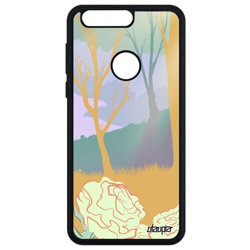 фото Ударопрочный чехол на мобильный // honor 8 // "лесные розы" розы озеро, utaupia, цветной