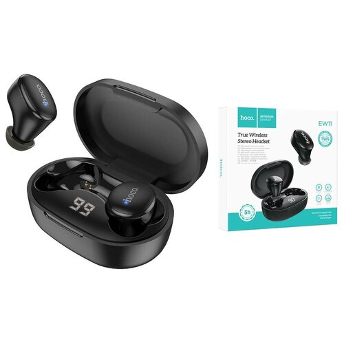 Наушники беспроводные HOCO EW11 Melody true wireless BT headset Bluetooth 300 мАч черные 149000₽