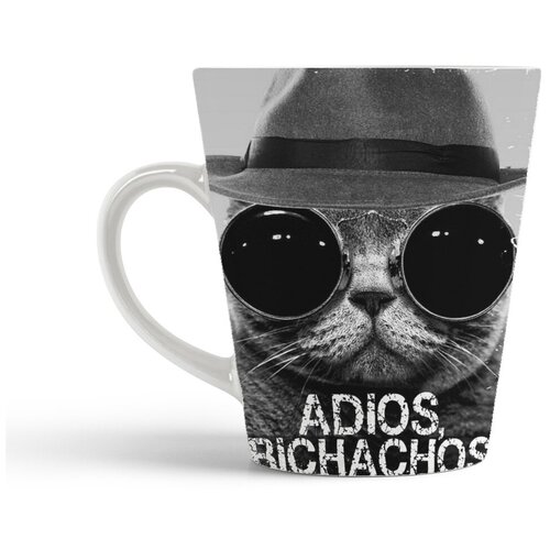 фото Кружка-латте coolpodarok "adios, bichachos кот"