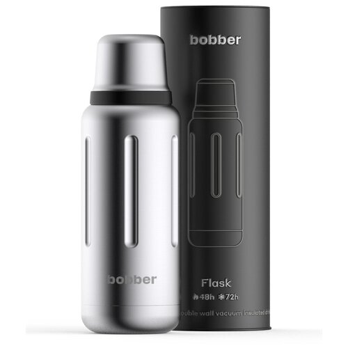 фото Bobber/термос вакуумный flask-1000 matte из нержавеющей стали 1 л, для напитков, в поход, держит тепло до 48 часов