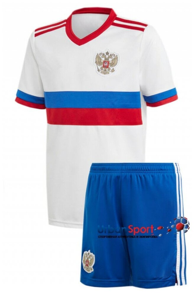 Футбольная форма взрослая с эмблемой Россия 2020 2021 гостевая