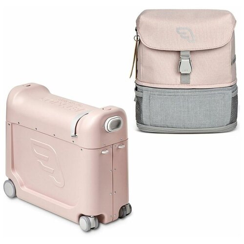 фото Набор путешественника jetkids от stokke: bedbox чемодан-трансформер pink lemonade + рюкзак crew backpack pink lemonade 570603