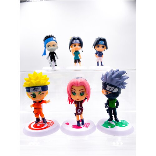 Фигурки Наруто / Набор из 6 фигурок Naruto hot 12pcs set anime naruto shippuden hinata sasuke itachi kakashi gaara anime figure q version pvc figures toys dolls kid gift