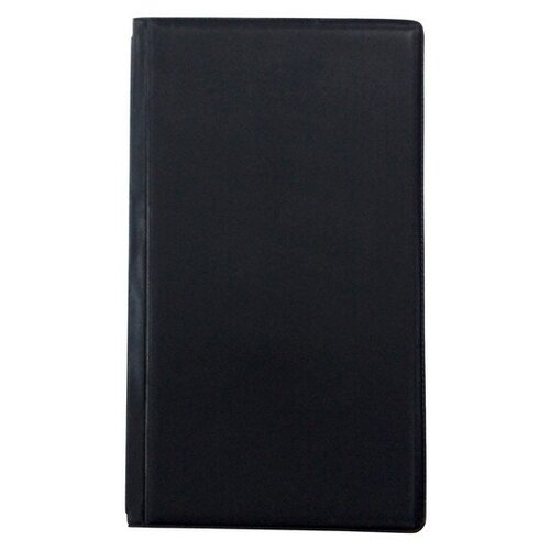 Визитница настольная на 120 визиток трехсекцион.AttacheEconomy,ПВХ,черный