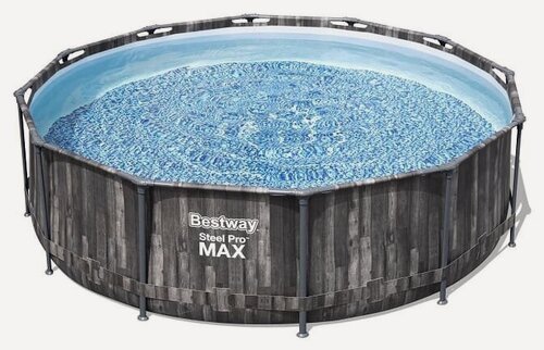 Изображение товара Бассейн каркасный (BESTWAY Steel Pro Max, фильтр + насос, лест, 366 х 100 см, 9150 л, 5614Х BW)