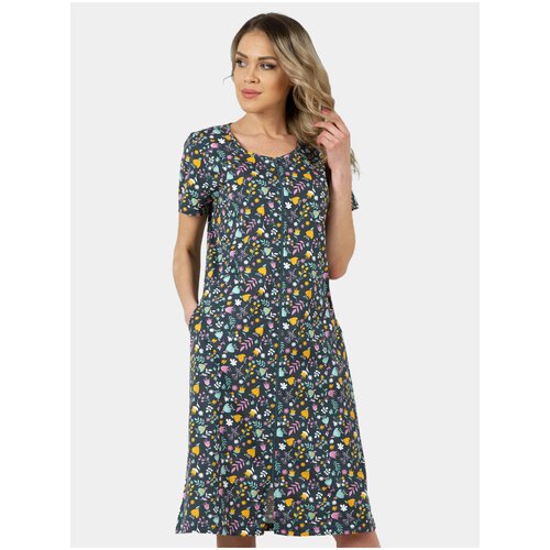 фото Халат нежка, цвет: темно-серый, мятный, розовый