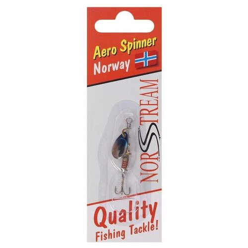 фото Блесна вращающаяся aero spinner № 00, 1,5 г, цв. silver blue 6947985 norstream