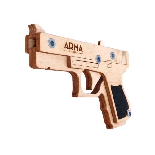 arma toys резинкострел arma toys дробовик ат004 Игрушка Резинкострел ARMA Toys Глок Компакт ATL001, 16 см, бежевый