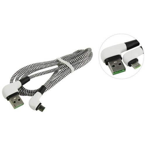 Кабель USB 2.0 A -> micro-B Smartbuy iK-12NSL black