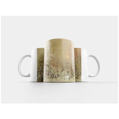 фото Кружка "рождество, зимний пейзаж, снег" 320 мл lotsprints