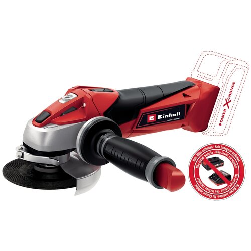 Шлифмашина угловая акк. Einhell TE-AG 18/125 Li-Solo машина шлифовальная угловая аккумуляторная ставр мшуа 115 20 black grey