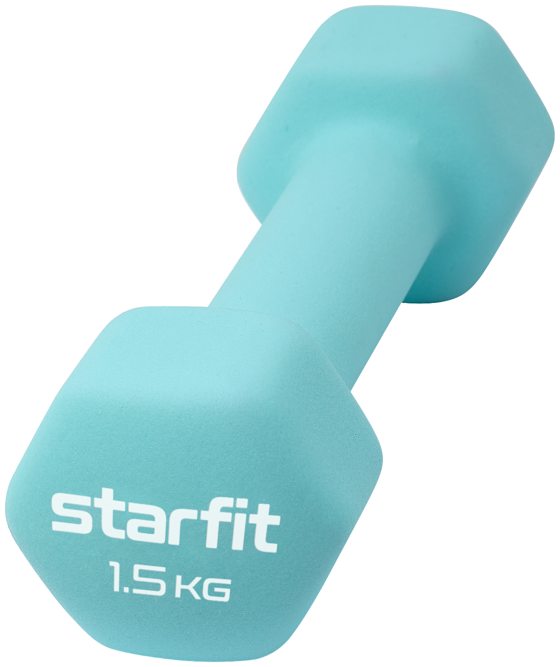 Гантель неопреновая DB-201 1,5 кг, мятный, Starfit