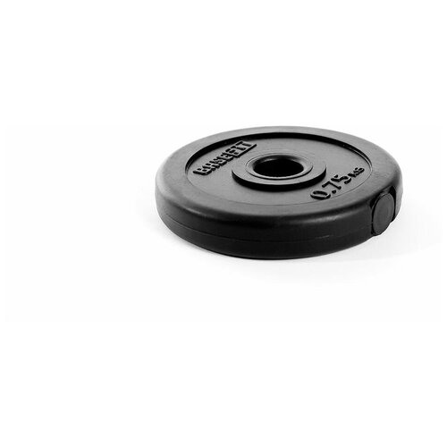 фото Диск пластиковый basefit bb-203 0.75kg d=26mm black ут-00019751