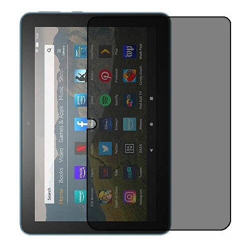 Amazon Fire HD 8 Plus (2020) защитный экран пленка гидрогель конфиденциальность (силикон) Одна штука