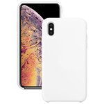 Силиконовый чехол для Apple iPhone X и iPhone XS / Защитный чехол для мобильного телефона Эпл Айфон Икс и Айфон Икс Эc с покрытием Софт Тач / Защитный силикон кейс для смартфона / Премиум покрытие Soft touch (Белый) - изображение