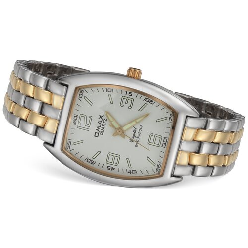 Наручные часы на браслете Omax HBK 175-5-7 комбинированный цвет золото с серебром белый циферблат