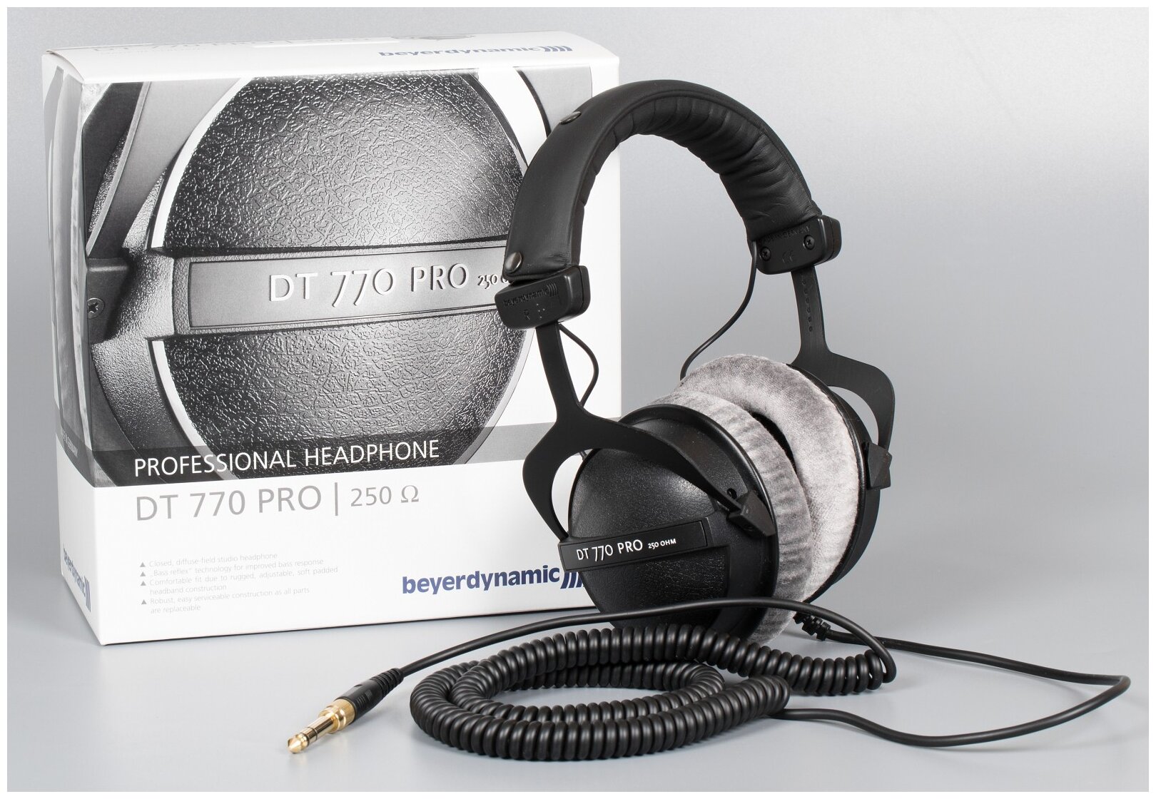 Наушники Beyerdynamic DT 770 Pro (250 Ohm), черный/серый - фотография № 5