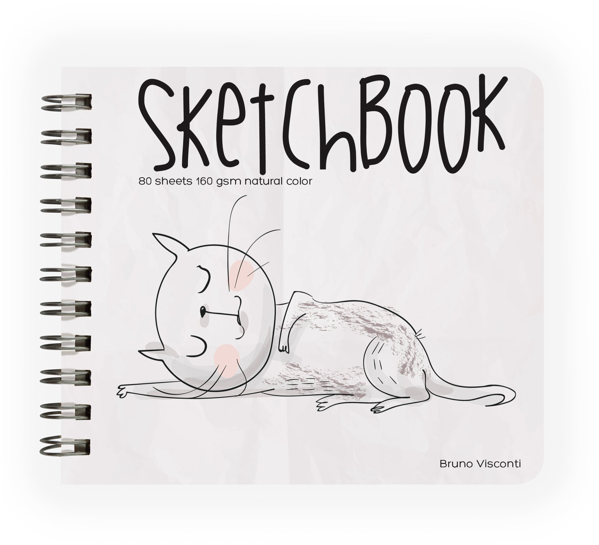 Sketchbook 80 листов, 180х155 мм, гребень, 4 вида (1-550/04) Bruno Visconti - фото №2