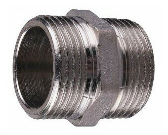 Ниппель Stout 1/2" наружная резьба никелированная латунь SFT-0004-001212 - фото №4