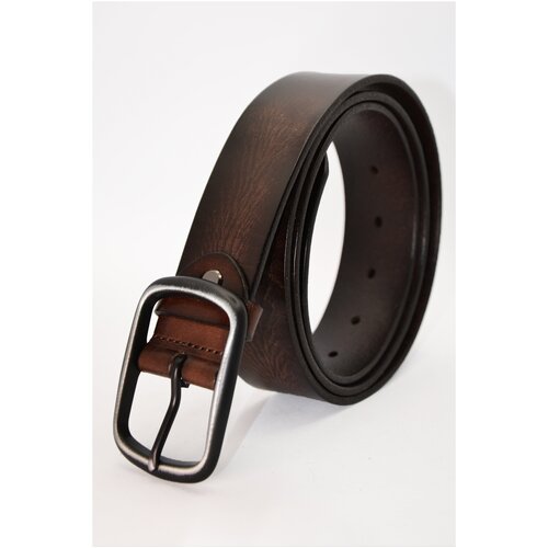 фото Ремень мужской "mr belt" для джинс, коричневый