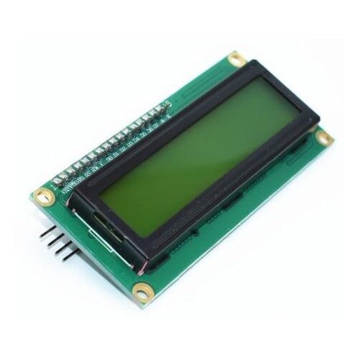 LCD дисплей 1602, HD44780, 16 символов, 2 строки, зеленый (без i2c переходника)