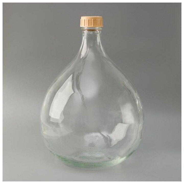 Бутыль стеклянная «Дамижана», 11 л, с крышкой - фотография № 1