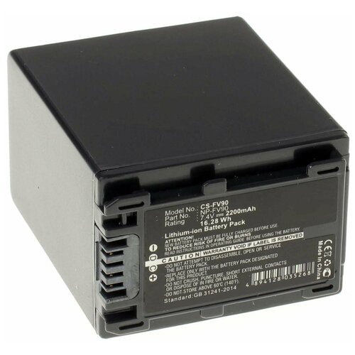 фото Аккумулятор ibatt ib-u1-f300 2200mah для sony pxw-x70, hdr-cx250e, hdr-cx110e, hdr-cx360e, hdr-cx550e, hdr-cx130e, dcr-sx44e, hdr-cx200e, hdr-xr550e, hdr-cx190e, dcr-sx44, hdr-cx580e, hdr-cx280e, hdr-cx400e,
